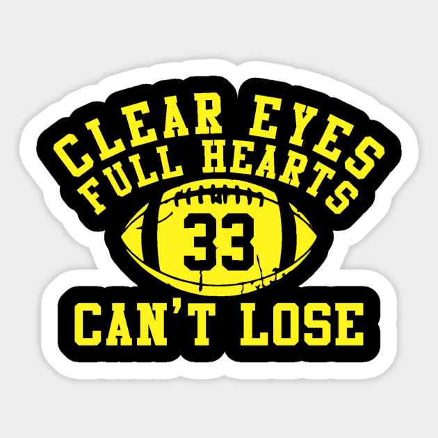 Clear Eyes, Full Hearts, Can't Lose Sticker by HaveFunForever